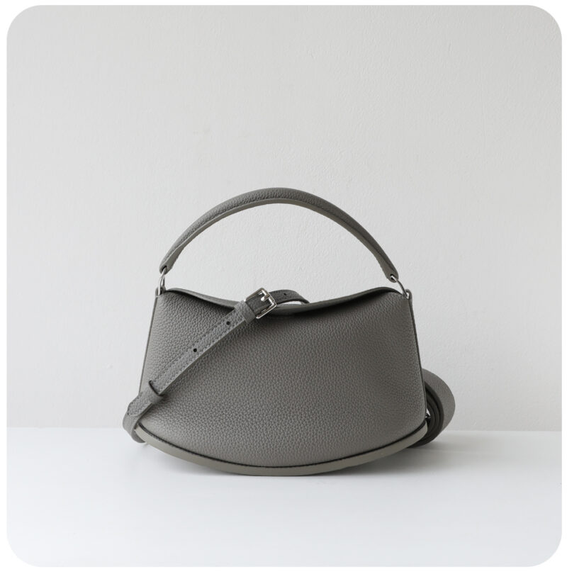 CHIKO Soft Pebbled Leather Half Moon Shoulder Bag for Women – Minimalist Crossbody Hobo Handbag