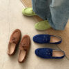 CHIKO Donica Suede Round Toe Block Heels Moccasins Boat Shoes