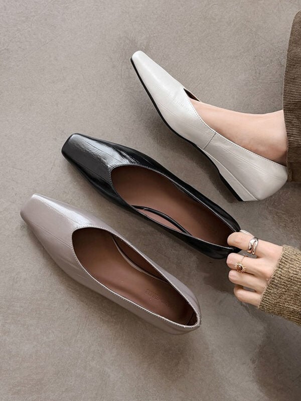CHIKO Dorothy Square Toe Wedge Pumps Shoes