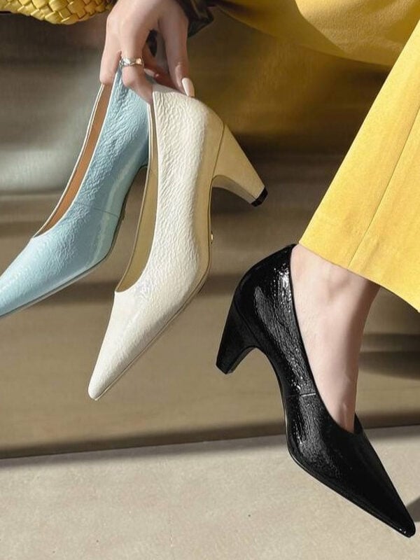 women new pumps shoes in icy blue