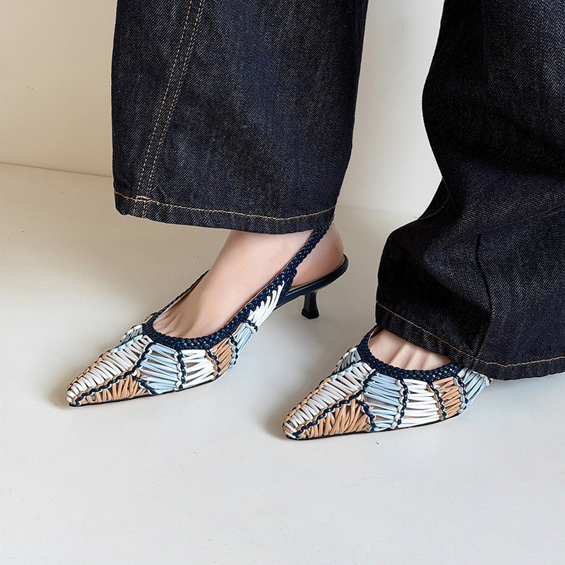 2603JXY2612580309-2 CHIKO Dore Pointy Toe Kitten Heels Slingback Shoes