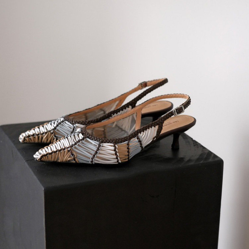 2603JXY2612580309-5 CHIKO Dore Pointy Toe Kitten Heels Slingback Shoes