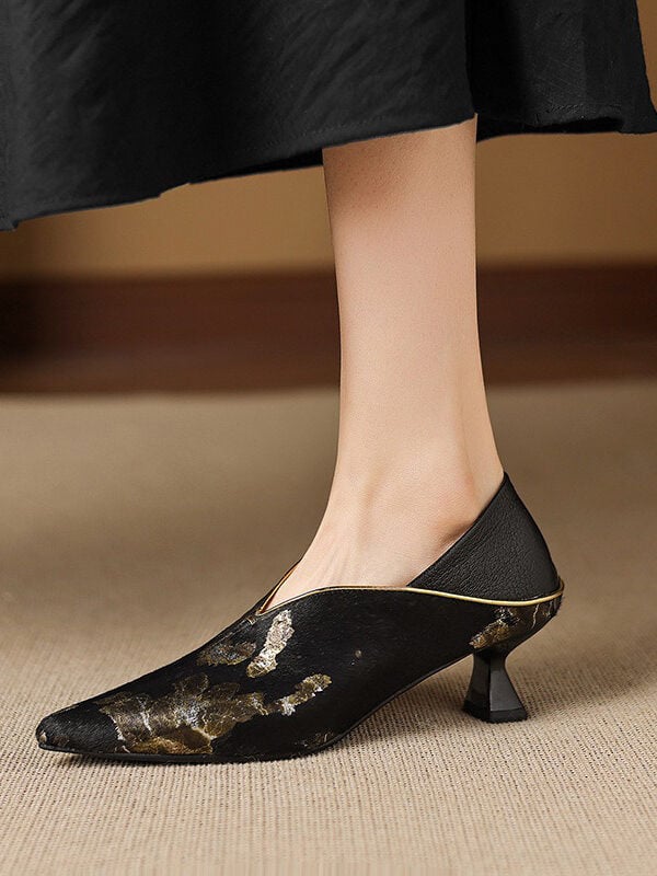 2603JXY26188260104-1 CHIKO Dolly Pointy Toe Kitten Heels Pumps Shoes