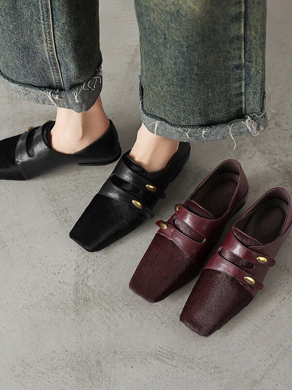 2603MG16907-3 CHIKO Dora Square Toe Block Heels Oxfords Shoes