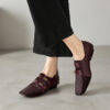 2603MG16907-4 CHIKO Dora Square Toe Block Heels Monk Strap Oxfords Shoes