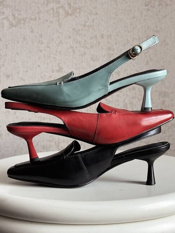 women slingback loafers shoes