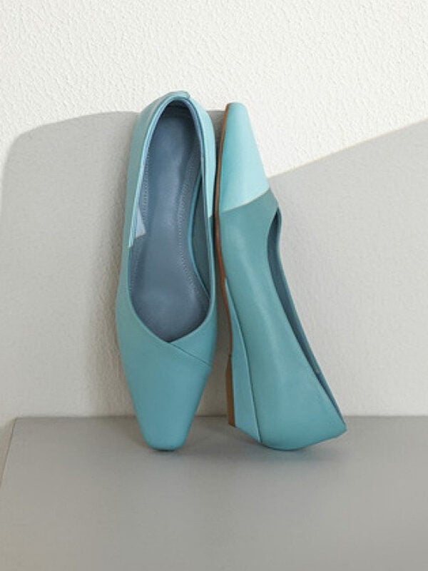 CHIKO Dyanne Square Toe Wedge Pumps Shoes