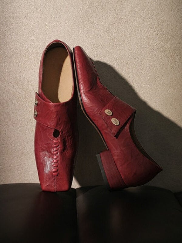 CHIKO Ealasaid Square Toe Block Heels Mary Jane Shoes
