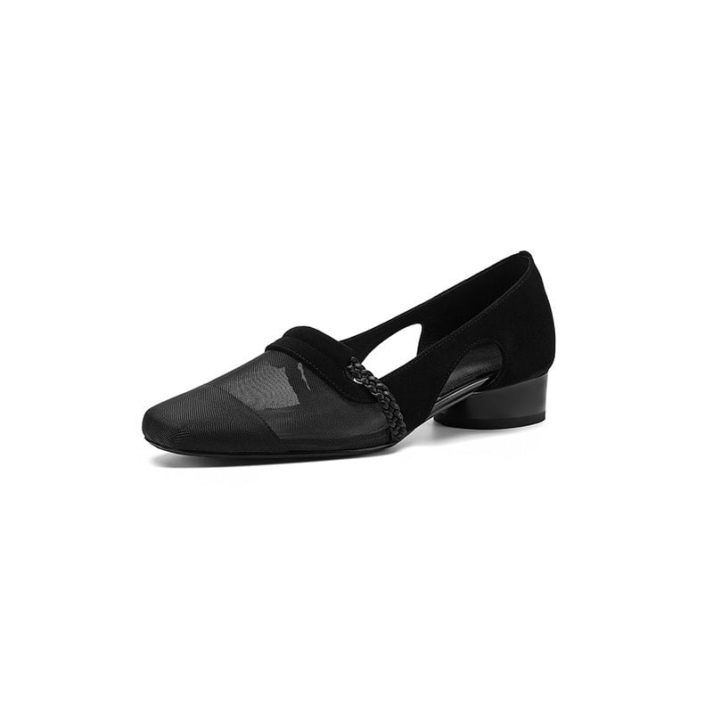 2605MG17125-6 CHIKO Elaina Square Toe Block Heels Pumps Shoes