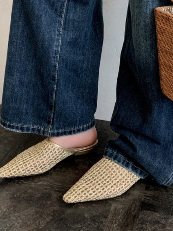 CHIKO Ellene Pointy Toe Block Heels Clogs/Mules Shoes