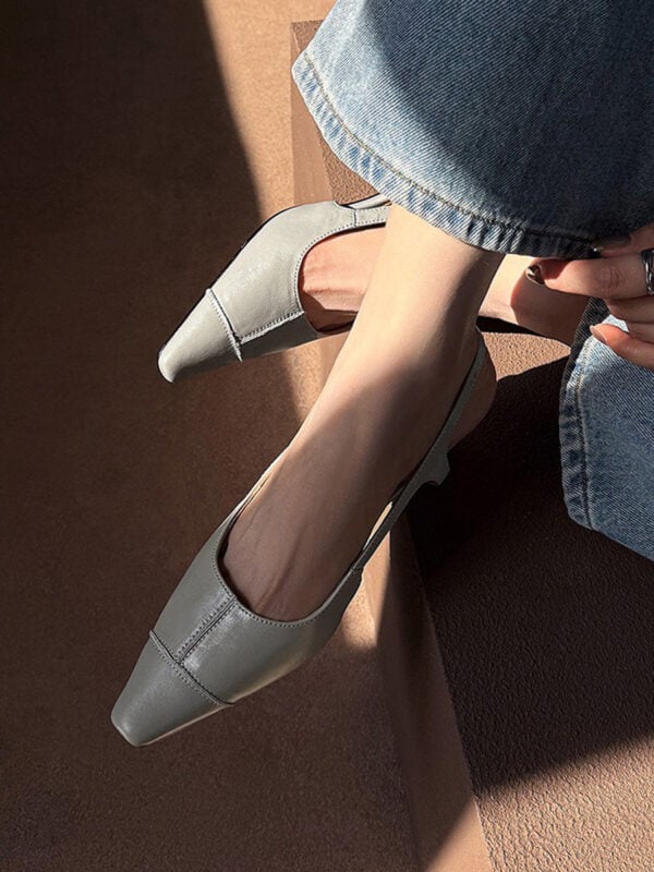 CHIKO Ema Pointy Toe Kitten Heels Slingback Shoes