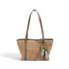 2606XL-XJ2118A-3 CHIKO Woven Straw Tote Bag with Leather Straps