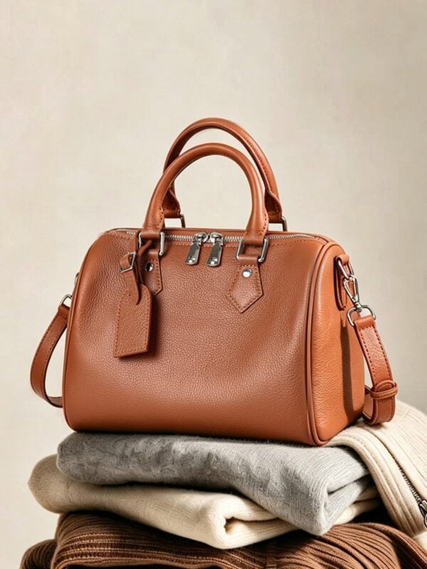 CHIKO Essa Leather Boston Bag