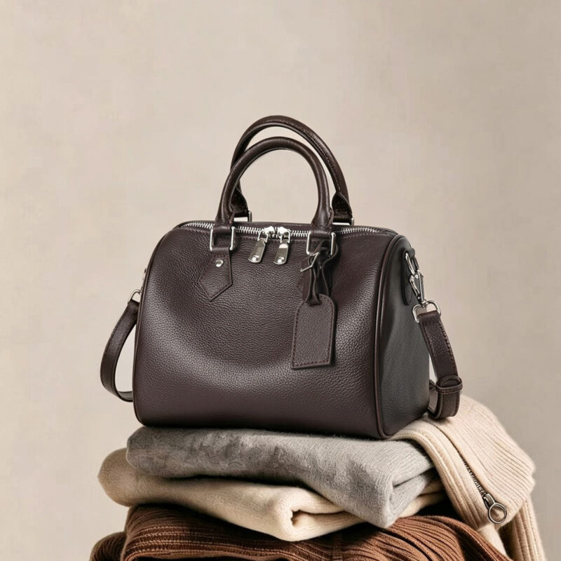 CHIKO Essa Leather Boston Bag