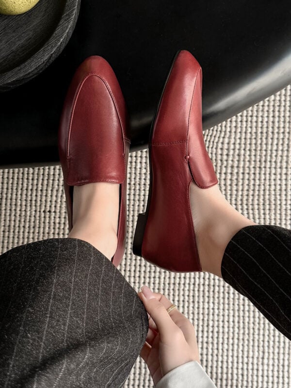CHIKO Erma Round Toe Wedge Loafers Shoes