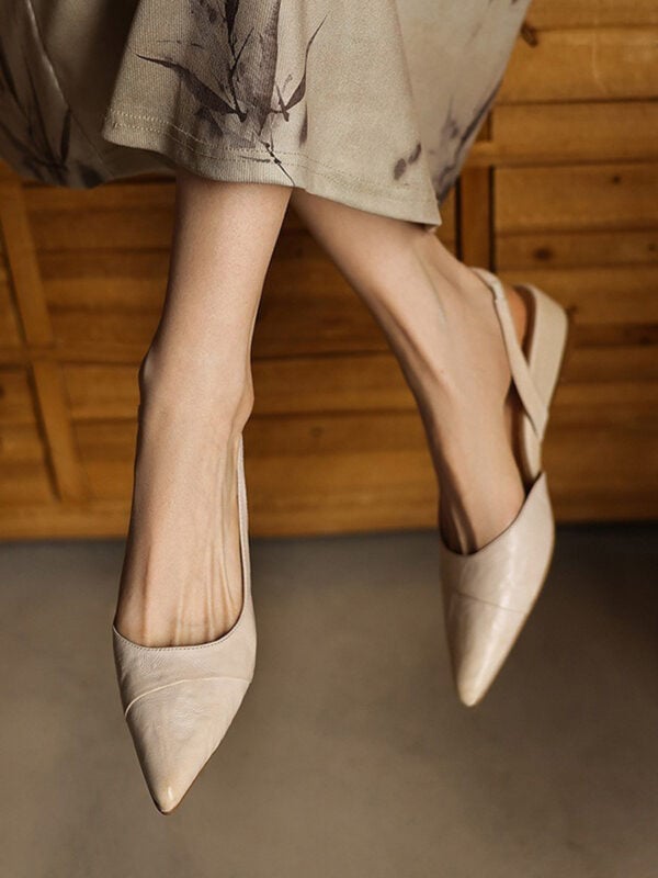 CHIKO Eryn Pointy Toe Wedge Slingback Shoes