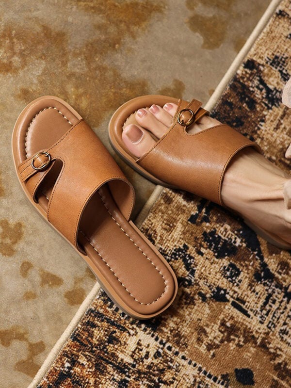 CHIKO Florida Open Toe Block Heels Flats Sandals