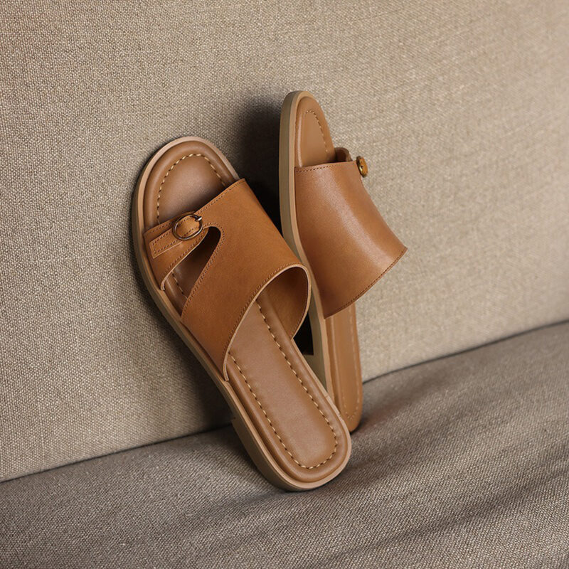 CHIKO Florida Open Toe Block Heels Flats Sandals