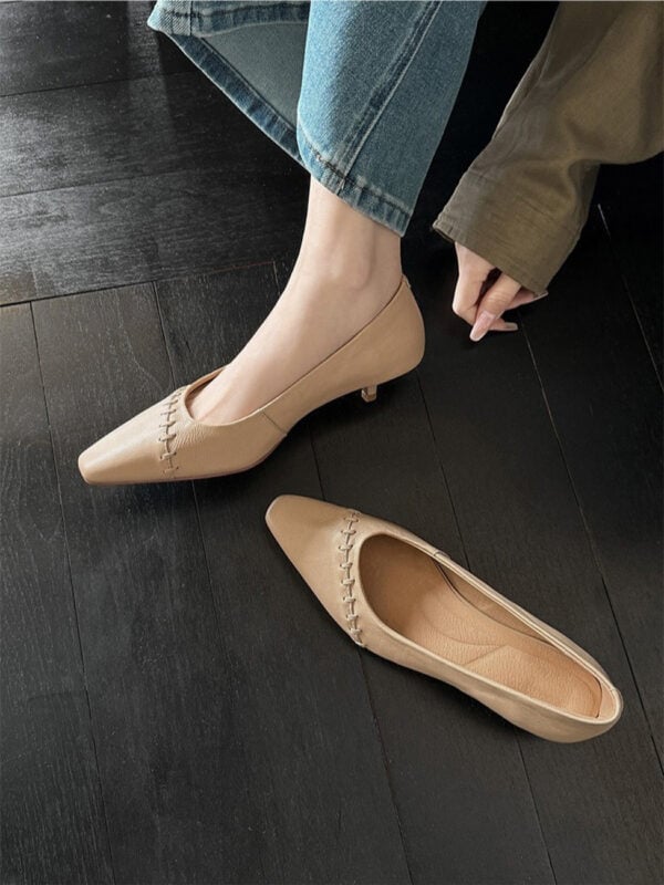 CHIKO Genovera Pointy Toe Kitten Heels Pumps Shoes