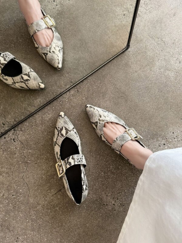 CHIKO Gaynor Pointy Toe Block Heels Mary Jane Shoes
