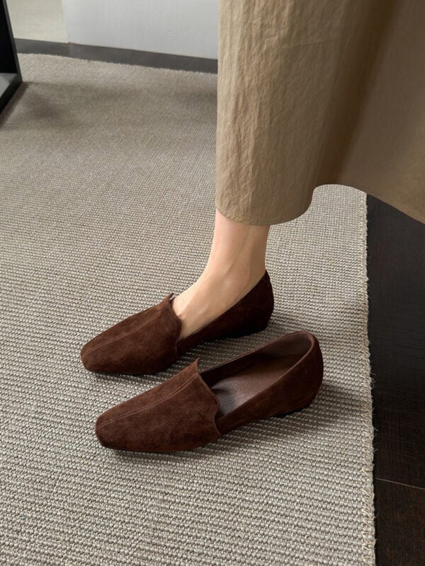 CHIKO Gennie Square Toe Wedge Loafers Shoes