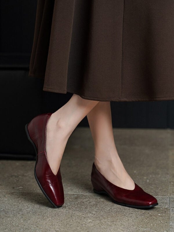 CHIKO Georgina Square Toe Wedge Glove Shoes Pumps
