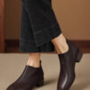 CHIKO Garnet Round Toe Block Heels Booties